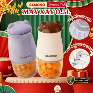  BH 1 Năm  Máy xay thực phẩm mini đa năng Samono SW-MC200 6 lưỡi dao dung tích 300ml công suất 200W 