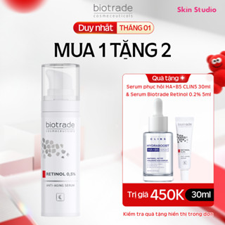  Serum hỗ trợ trẻ hóa mờ thâm sáng da Biotrade Retinol 0,5% Anti-Aging 30ml - Skin Studio 