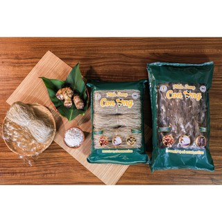 Miến Dong Sạch - Combo 2 Gói Miến Dong Con Ong - Sợi To / Sợi Nhỏ - KL Tịnh 500g - 100% Bột Dong Riềng Sạch