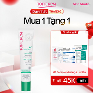  Kem dưỡng ẩm giảm bóng nhờn cho da nhờn mụn - AC Mattifying care Topicrem 40ml - Skin Studio 
