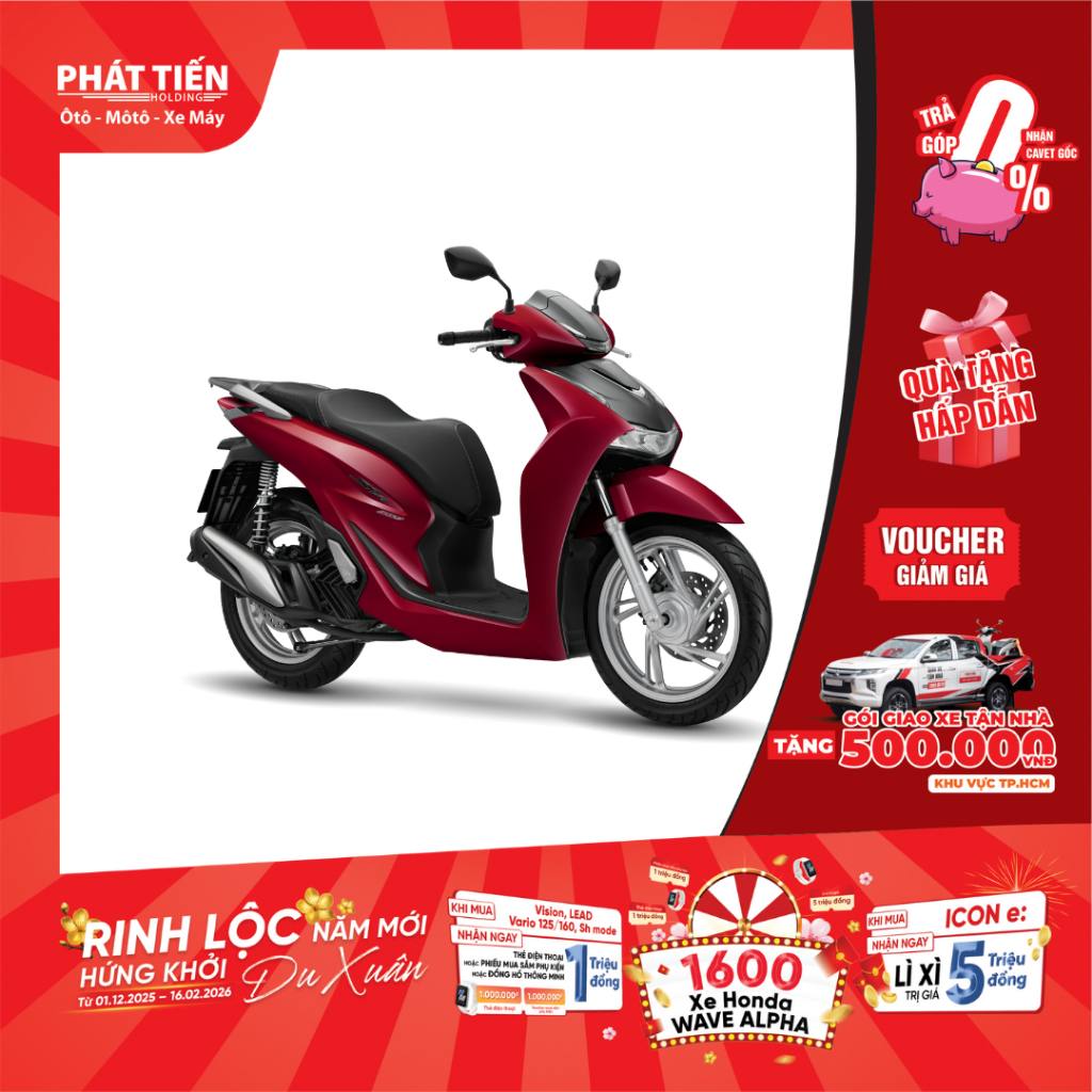 Xe máy Honda SH160i Cao Cấp 2026 Phanh ABS