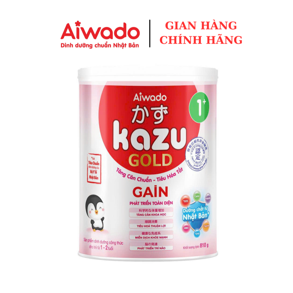 Sữa Kazu Gain Gold 1+ 810g/ Hộp