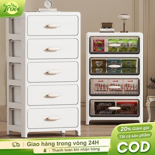 Trove Tủ Ngăn Kéo Nhựa Có Bánh Xe 35cm Tủ Đầu Giường Kệ Để Đồ Trong Nhà Tiện Lợi Tủ uần áo mini