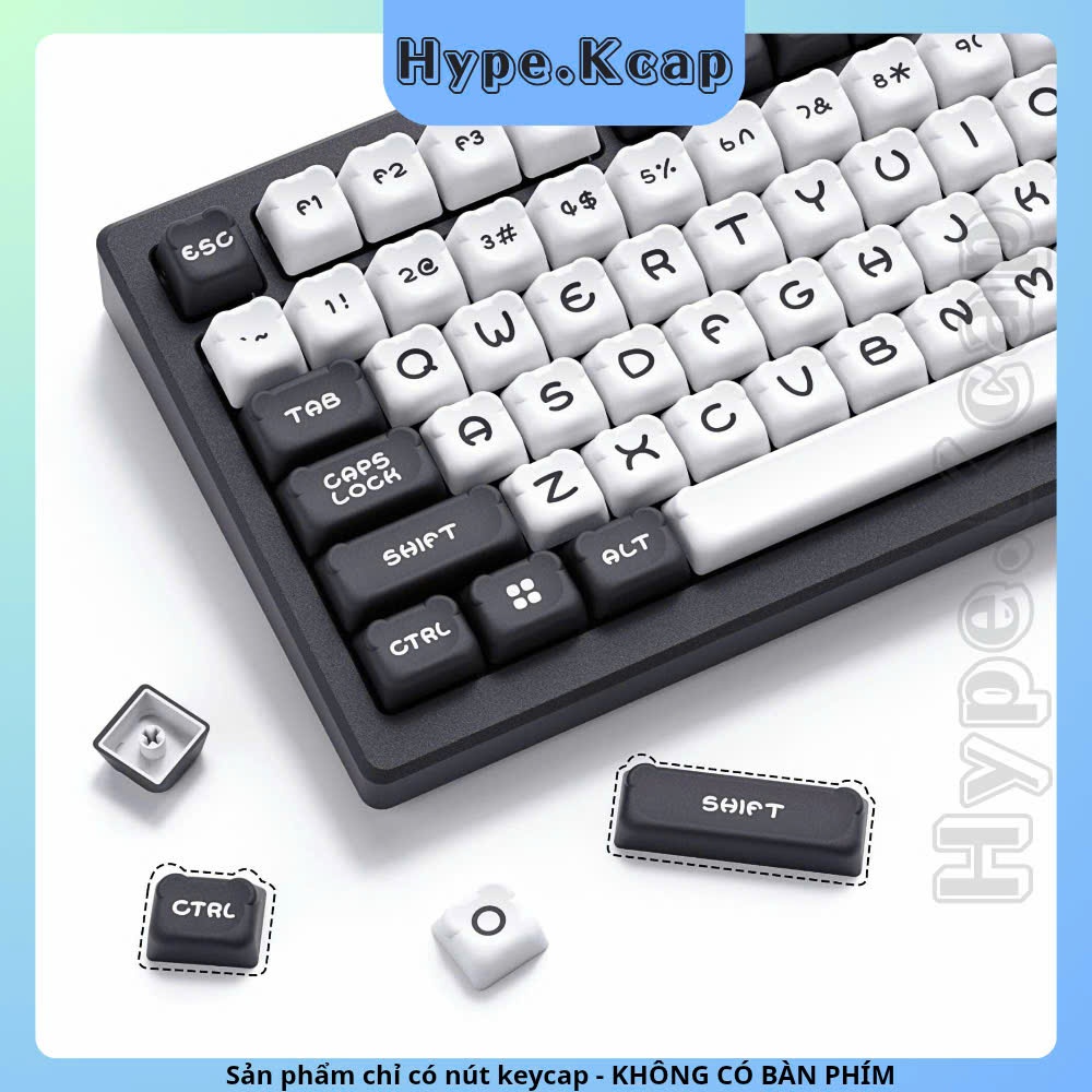 Keycap Tai Gấu MDA Profile PBT Doubleshot
