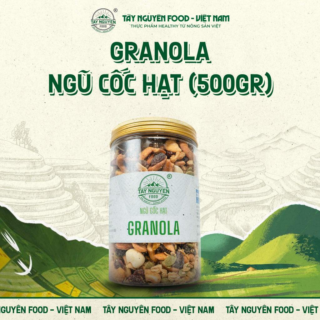 Ngũ cốc Granola sấy mật ong không đường Tây Nguyên Food – Việt Nam 300g, 400g, 500g