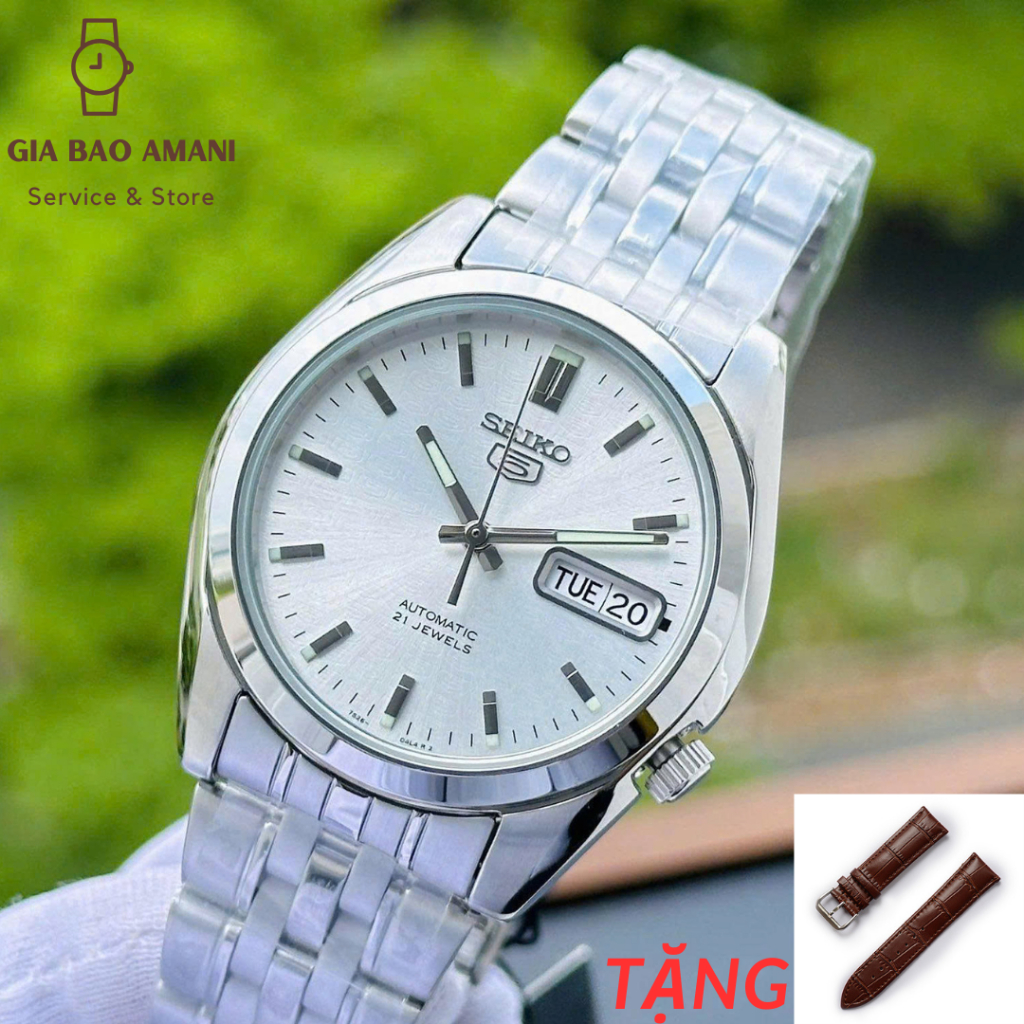 Đồng Hồ Nam SEIKO 5 Automatic SNK355K1 Chính Hãng Tặng Dây Da Cao Cấp