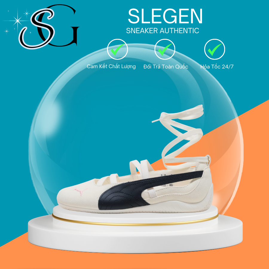 Giày Puma Ballet x Rose chính hãng, Puma Búp Bê real full box.