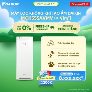   MỚI 2025  Máy Lọc không khí tạo ẩm Daikin MCK555AVMV - Diện tích sử dụng 41m2 