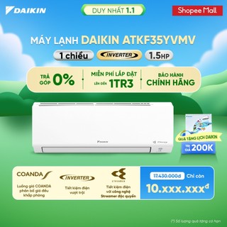  Máy lạnh Daikin Inverter 1 chiều ATKF35YVMV ARKF35YVMV 1.5HP 12.000BTU 