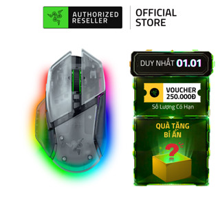   NEW  Chuột Gaming Razer Basilisk V3 Pro 35K Phantom White Edition | Không Dây | Focus Pro 35K | Switch Gen -3 | Led RGB 