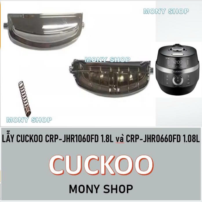 Lẫy, lẫy khóa nồi cơm điện Cuckoo CRP-JHR1060FD 1.8L và CRP-JHR0660FD 1.08L+lò xo