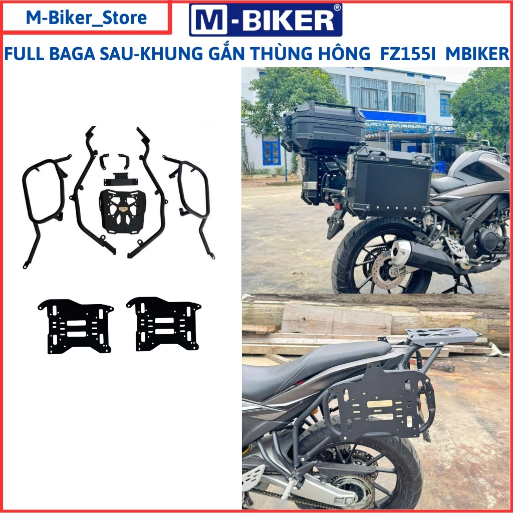 Baga FZ155, Baga sau FZ155, Baga hông FZ155, Baga gắn 3 thùng cho Yamaha FZ155i