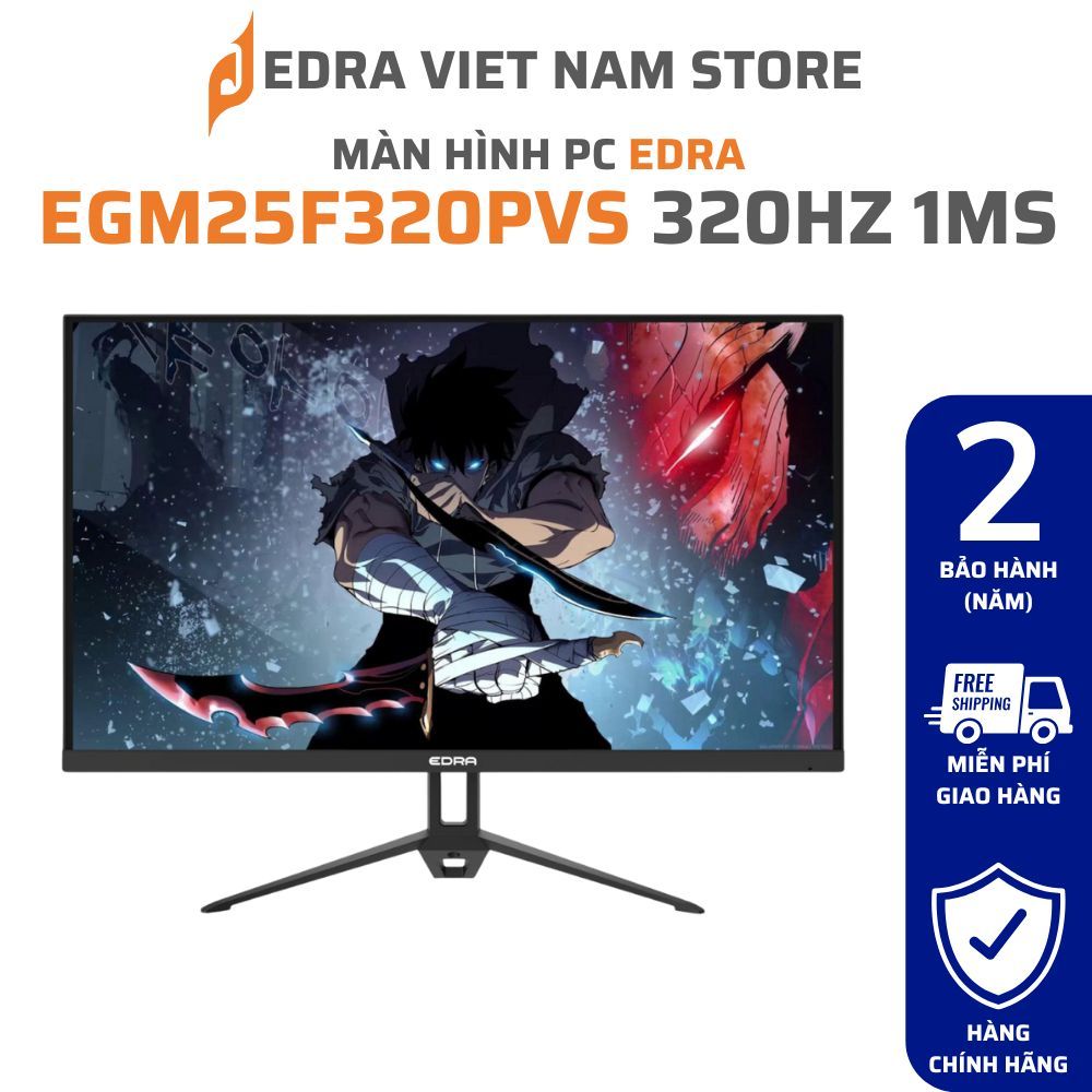 MÀN HÌNH GAMING EDRA EGM25F320PVS 25" IPS 320HZ 1MS CHÍNH HÃNG BẢO HÀNH 2 NĂM