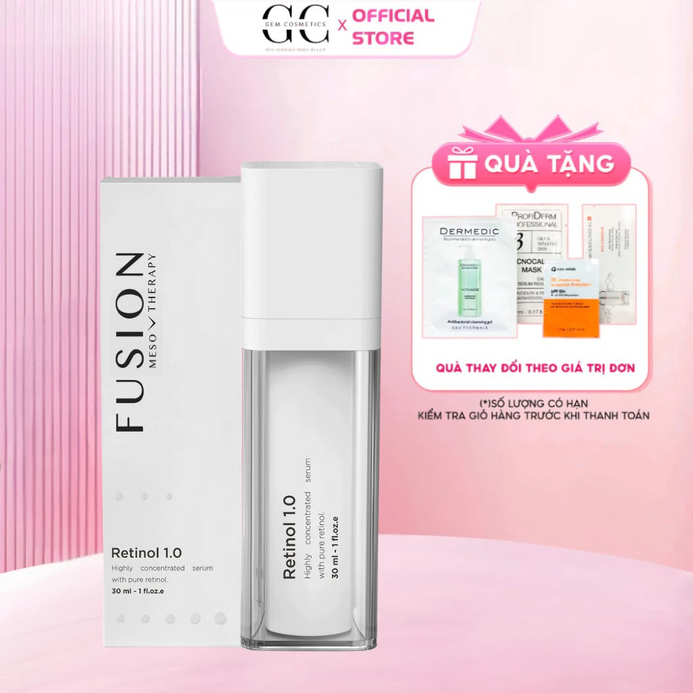 [Công Ty] Fusion Retinol 1.0 30ml – Serum Retinol Dưỡng Da Dầu & Nhạy Cảm