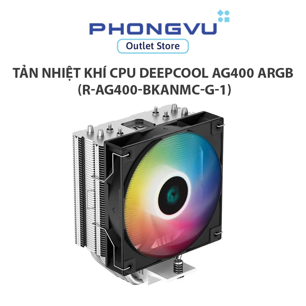 Tản nhiệt khí CPU Deepcool AG400 ARGB (R-AG400-BKANMC-G-1) - Bảo hành 12 tháng