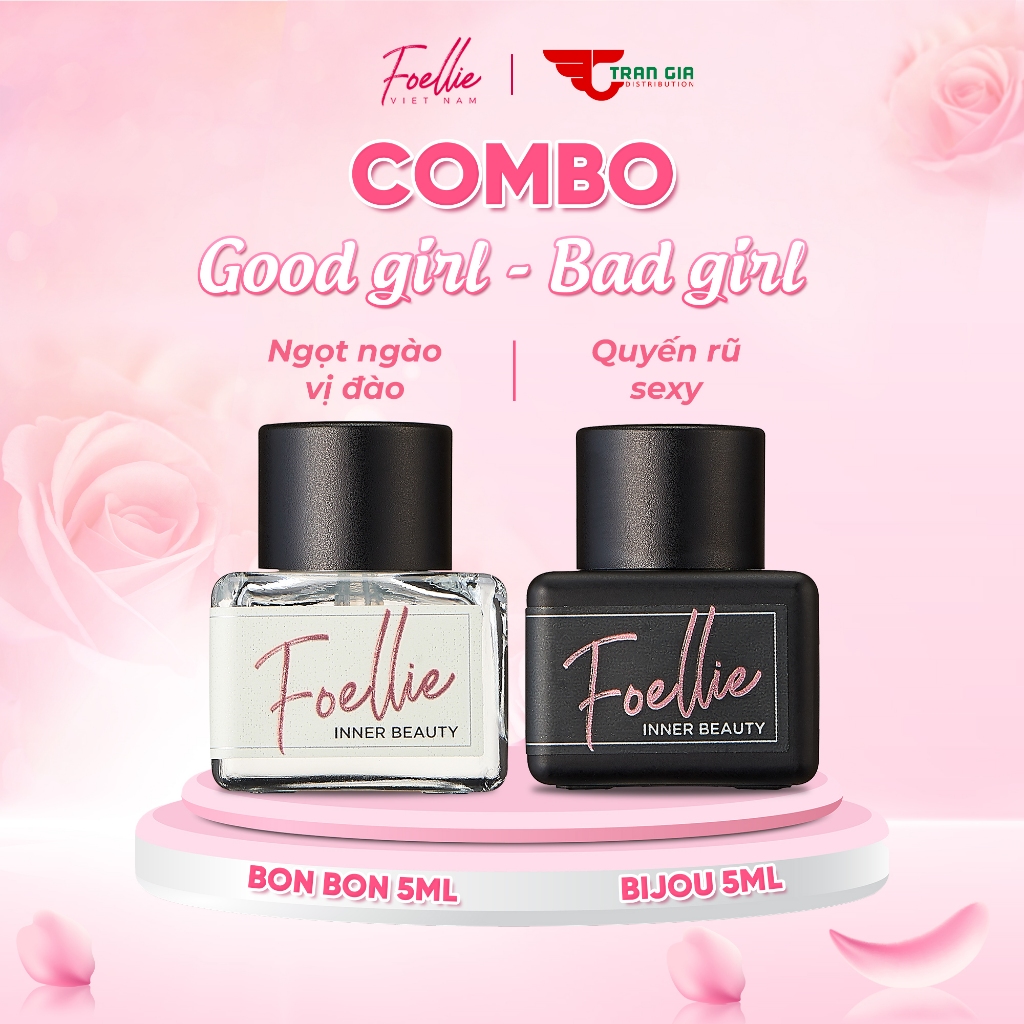Combo Nước Hoa Vùng Kín FOELLIE Inner Perfume Cao Cấp Hàn Quốc, Hương Thơm Quyến Rũ, An Toàn Cho Mọi