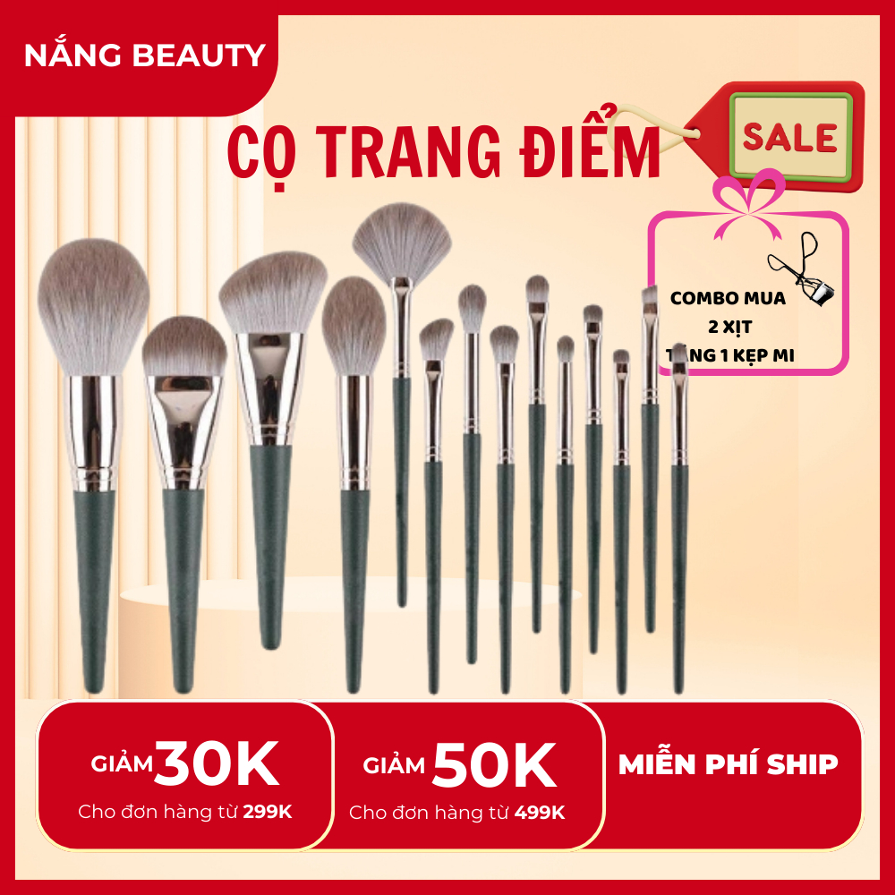 Bộ cọ trang điểm 14 cây nội địa Trung , cọ chuyên nghiệp