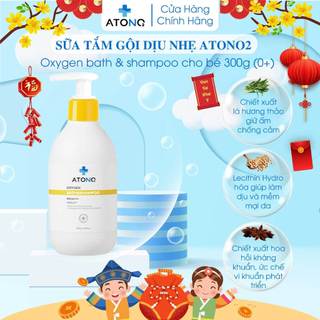  Sữa tắm gội dưỡng ẩm cho bé ATONO2 Hàn Quốc làm sạch dịu nhẹ không cay mắt,thành phần tự nhiên lành tính,an toàn 300g 