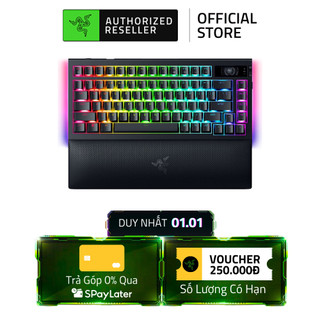   NEW  Bàn Phím Gaming Razer Blackwidow V4 Pro 75% | Không Dây | Orangs tactile Gen 3 HotSwap | KEYCAP PBT | LED RGB 