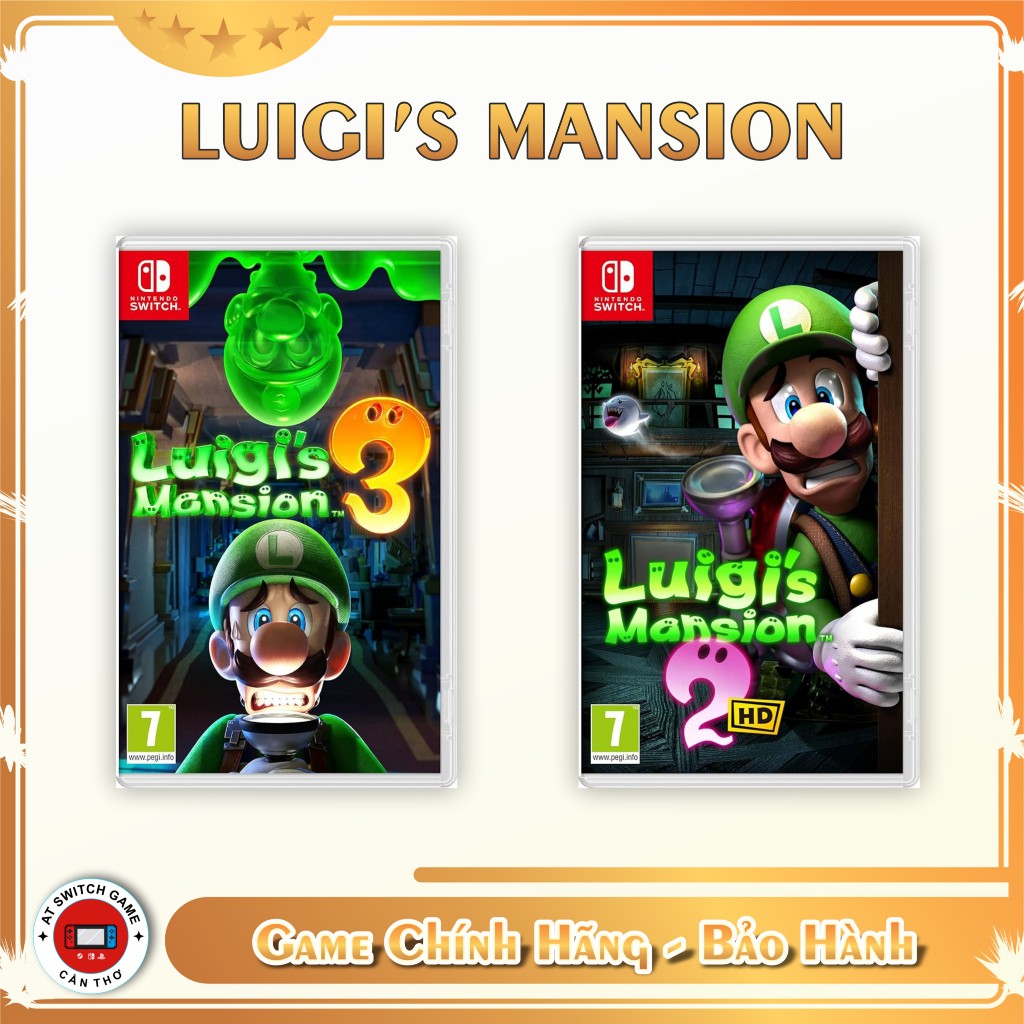 Băng Game Mario Luigi's Mansion 3 và 2 HD cho Nintendo Switch