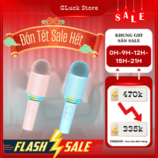  Mic Karaoke Kiêm Loa Bluetooth Không Dây Cao Cấp Micro Hát Karaoke Mini Không Dây Cầm Tay Nâng Giọng 