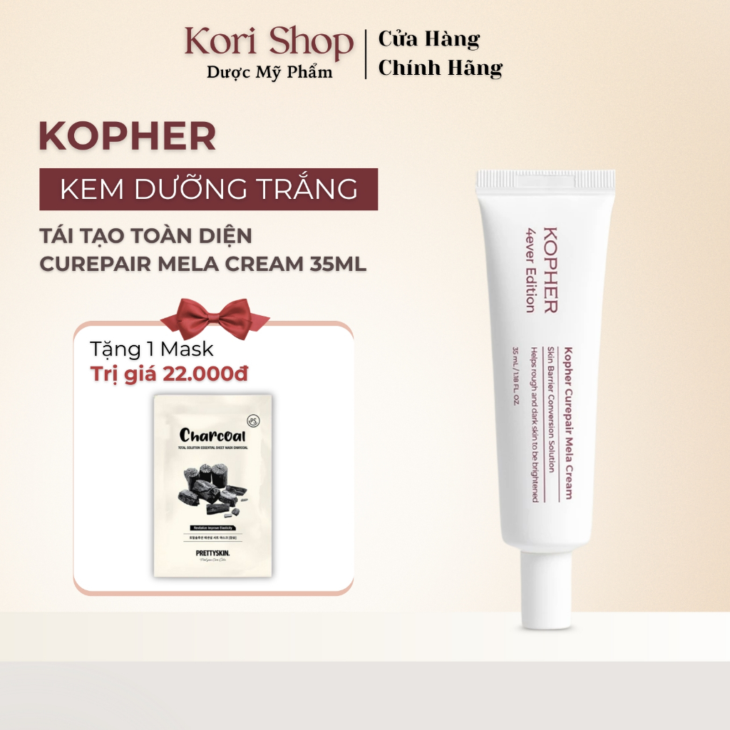 Kem Dưỡng Nâng Cơ Kopher Curepair Mela Cream 35ml – Dưỡng Sáng Da, Chống Lão Hóa, Căng Bóng Tự Nhiên