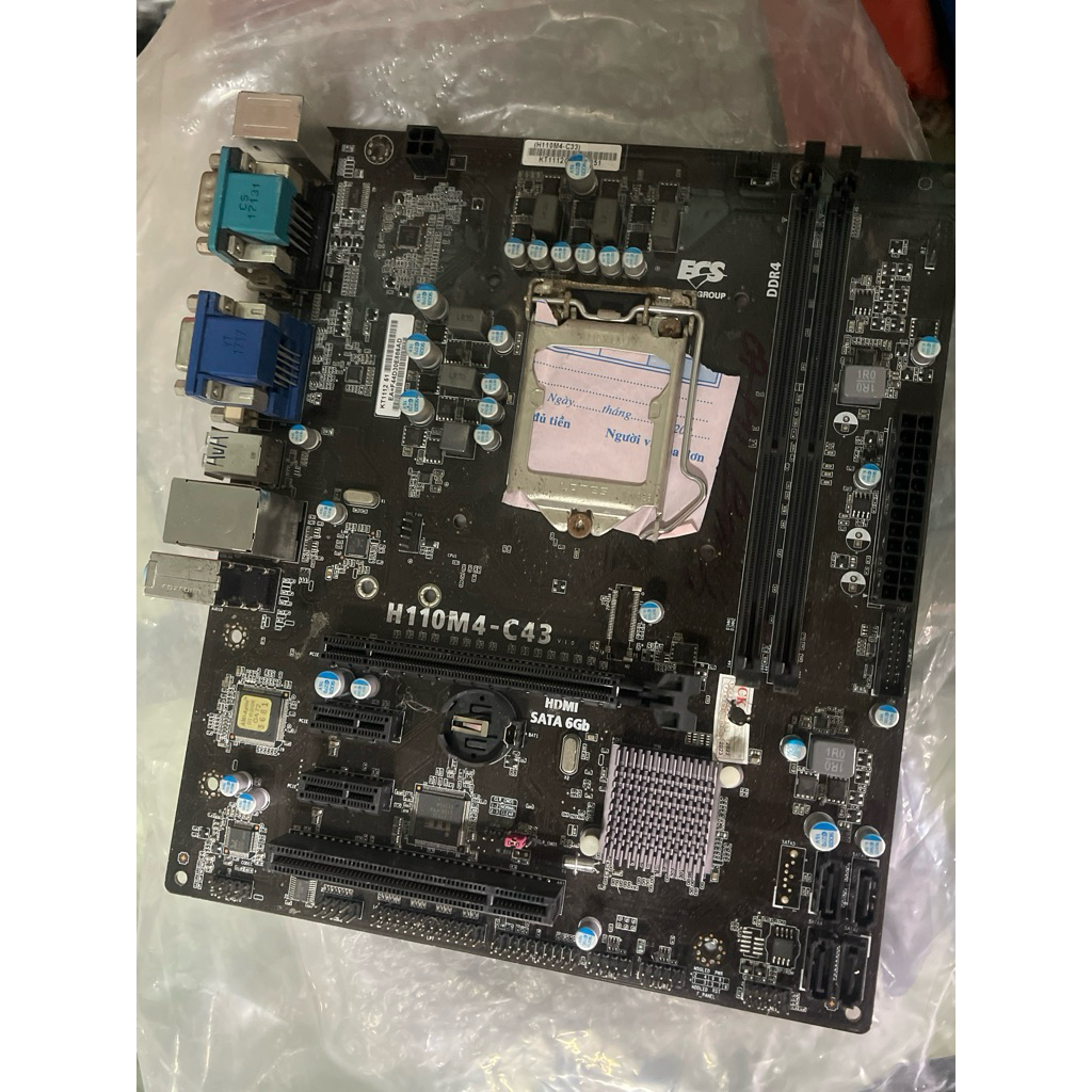 Main xác h110 ecs h110m4-c43 zin chưa sửa chữa