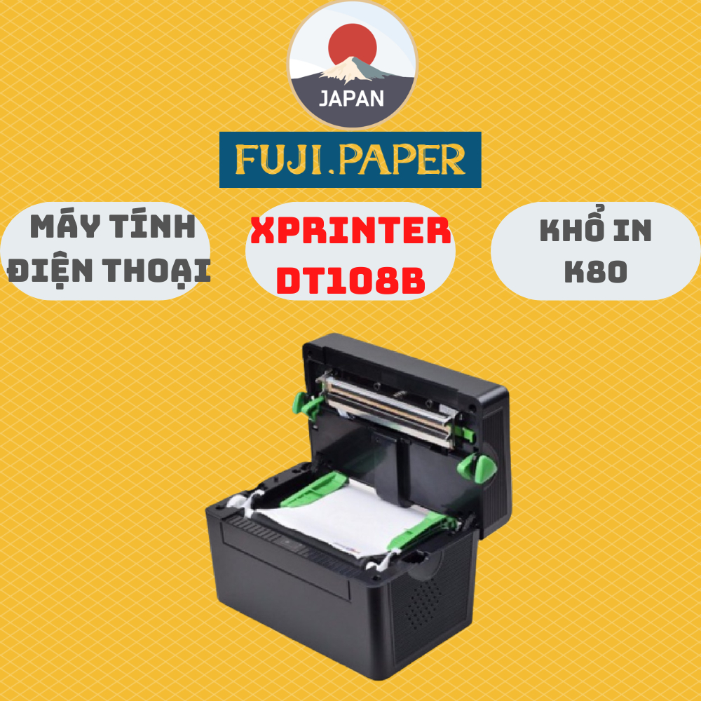 Máy in đơn hàng TMĐT Xprinter XP DT108B in phiếu giao hàng tem vận chuyển bằng công nghệ in nhiệt kh