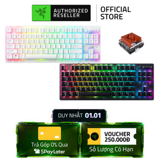  Bàn Phím Gaming Razer DeathStalker V2 Pro Tenkeyless | Có dây-Wireless 2,4 Ghz-Bluetooth | Switch Low-Profile | Led RGB 