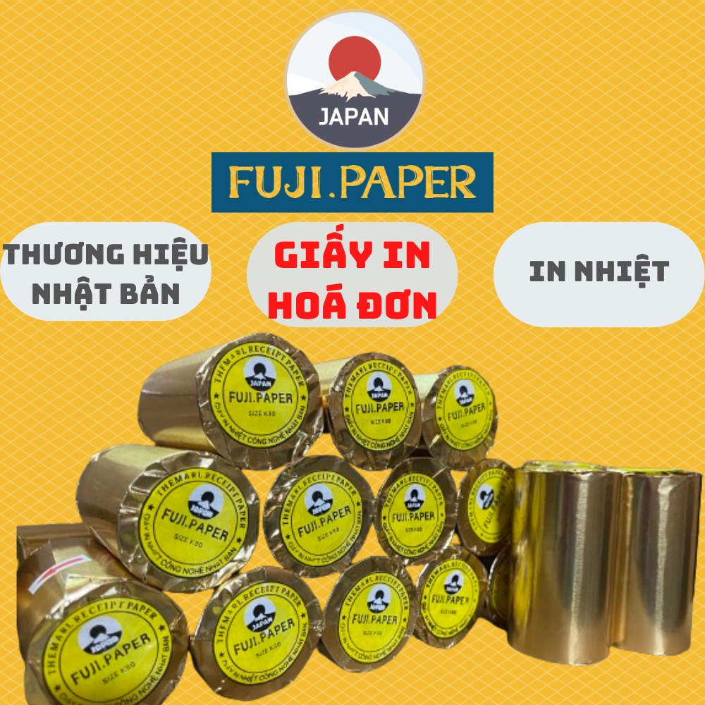 20 cuộn giấy in hoá đơn K80 đường kính 45 - K80x45 FUJI