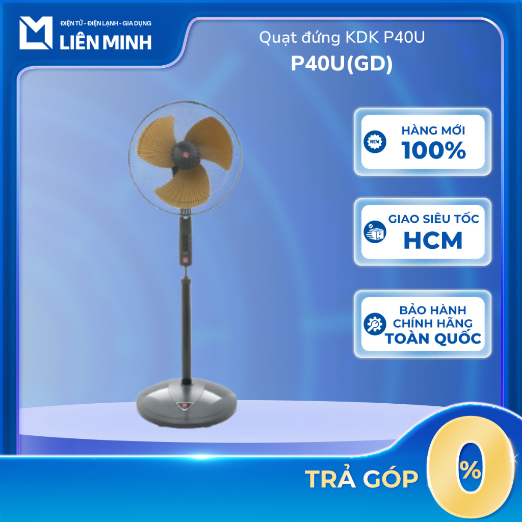 Quạt đứng KDK P40U(GD) 47.5W [SHIP 0Đ HCM]
