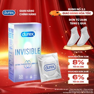  Bao cao su Durex Extra Thin Extra Lubricated 10 bao 