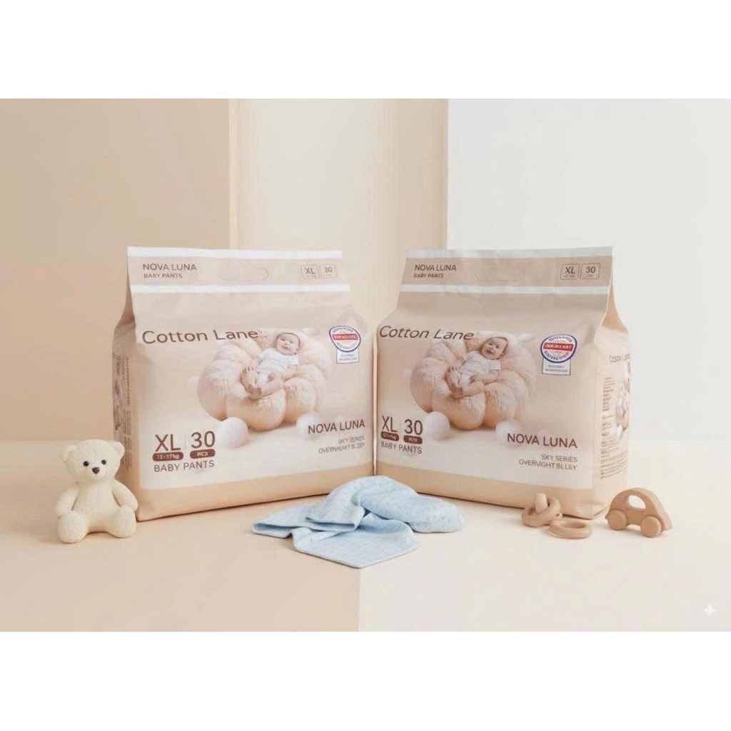 (Nhùn nhùn)Bỉm Cotton lane cho bé size từ Newborn đến 3XL