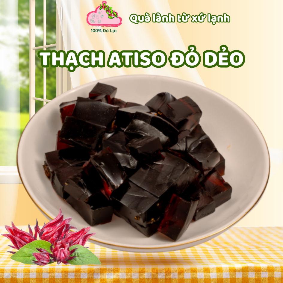 Thạch Hoa Atiso Đỏ Dẻo Đà Lạt Kẹo Thạch Atiso Healthy Nguyên Liệu Sạch Tươi Từ Xứ Lạnh - 100% ĐÀ LẠT