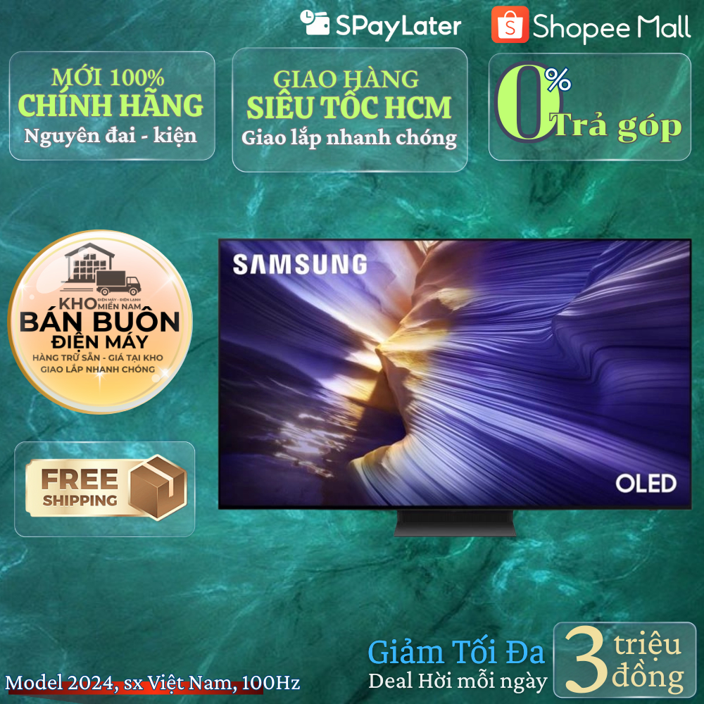 Smart Tivi Samsung OLED 55 inch QA55S90FA 4K AI Gen3, Dolby Atmos, QD-OLED, 2025