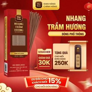  Nhang trầm hương phổ thông nhang sạch tự nhiên- Hộp đỏ Bảo Trầm 