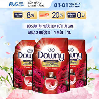   Mua 2 Được 3  Nước Xả Vải Đậm Đặc DOWNY Hương Nước Hoa Cao Cấp Đam Mê Túi 1L MỚI! 