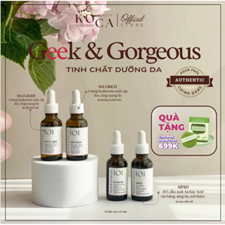 [Geek & Gorgeous] Bộ Serum Chăm Sóc Da – Cấp Ẩm, Phục Hồi & Làm Sáng Da, Cải Thiện Da Sỉ Màu