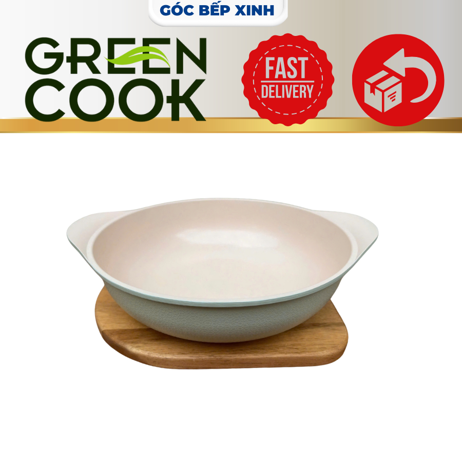 CHẢO LẨU CERAMIC GREENCOOK 28CM