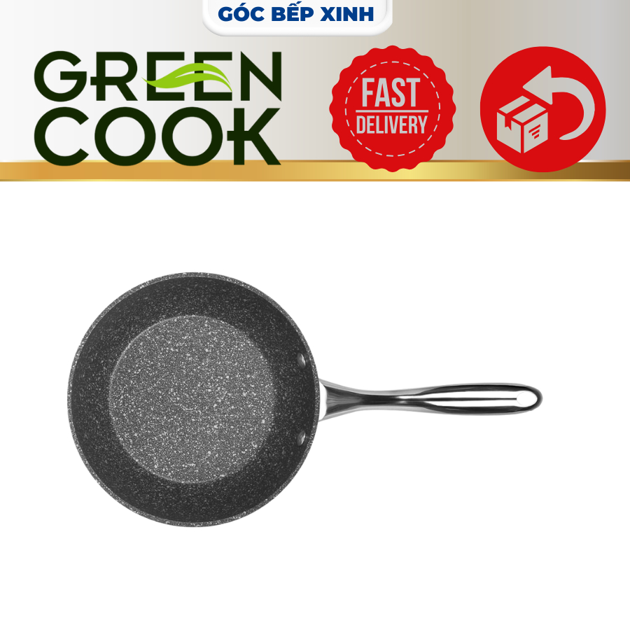 CHẢO VÂN ĐÁ HOA CƯƠNG GREENCOOK 20CM