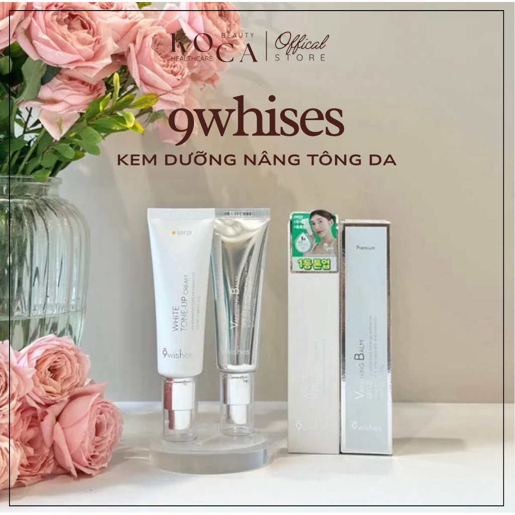 [ 9Wishes ] Kem dưỡng trắng da chống nắng 9Wishes Vanising Balm Spf 21