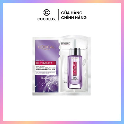 Mặt Nạ Loreal Fresh Mixed Plumping Serum Dưỡng Da Căng Mịn 33g