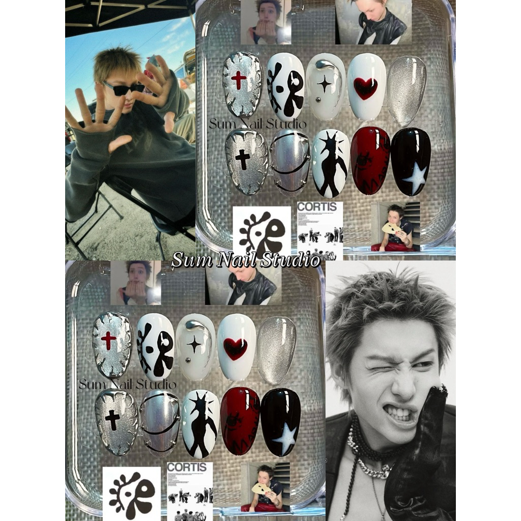 S52 Nail Box Martin Coỏtis , bộ móng úp Vibe cortis nail nam nữ Sum Nail Studio
