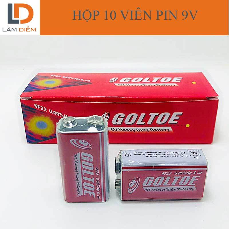 Pin GolTOE 9V Heavy Duty Battery vuông không sạc lại