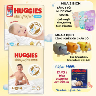   Bản Mega Jumbo Tã Bỉm Huggies Skin Perfect Dán Quần đủ size NB76 S82 M79 M102 L92 XL76 2XL68 SHOPBEBAO 