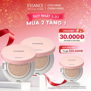   ESSANCE OFFICIAL    Màu #21 Sand Ivory  Phấn nước mịn lì mờ khuyết điểm Essance Veil Fit Cushion SPF50+ PA+++ 15g 