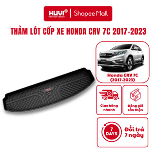  Thảm lót cốp xe Honda CRV 7 chỗ  2017-2023  nhựa TPE đúc 3D chính hãng HUVI Việt Nam 