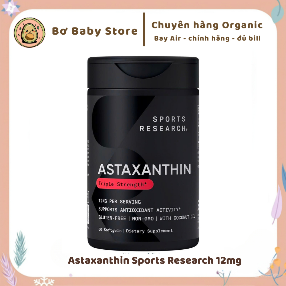 Astaxanthin Sports Research 12mg (BILL US)