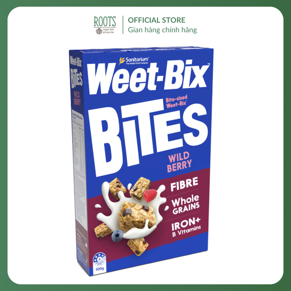 (Ship hỏa tốc) SANITARIUM - Bánh Ngũ Cốc Dâu Rừng, Weet-Bix Bites, Wild Berry (500g)