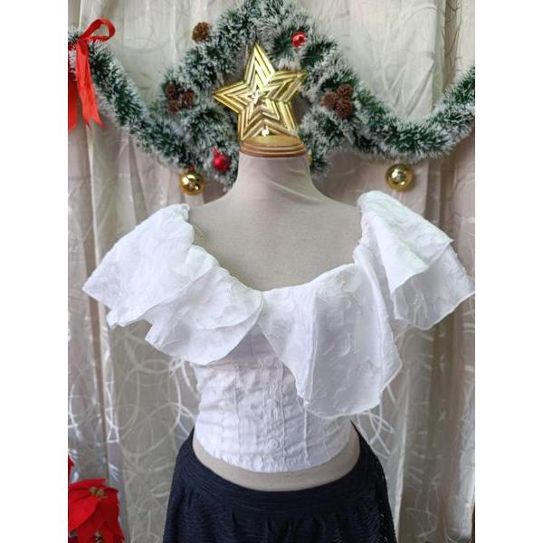 GOLANA thanh lý - Áo crop vai bèo bymo - SIZE M